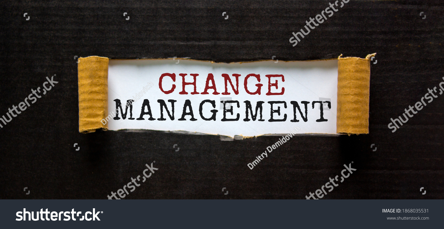 Change Management Symbol Words Change Management Stock Photo (Edit Now ...