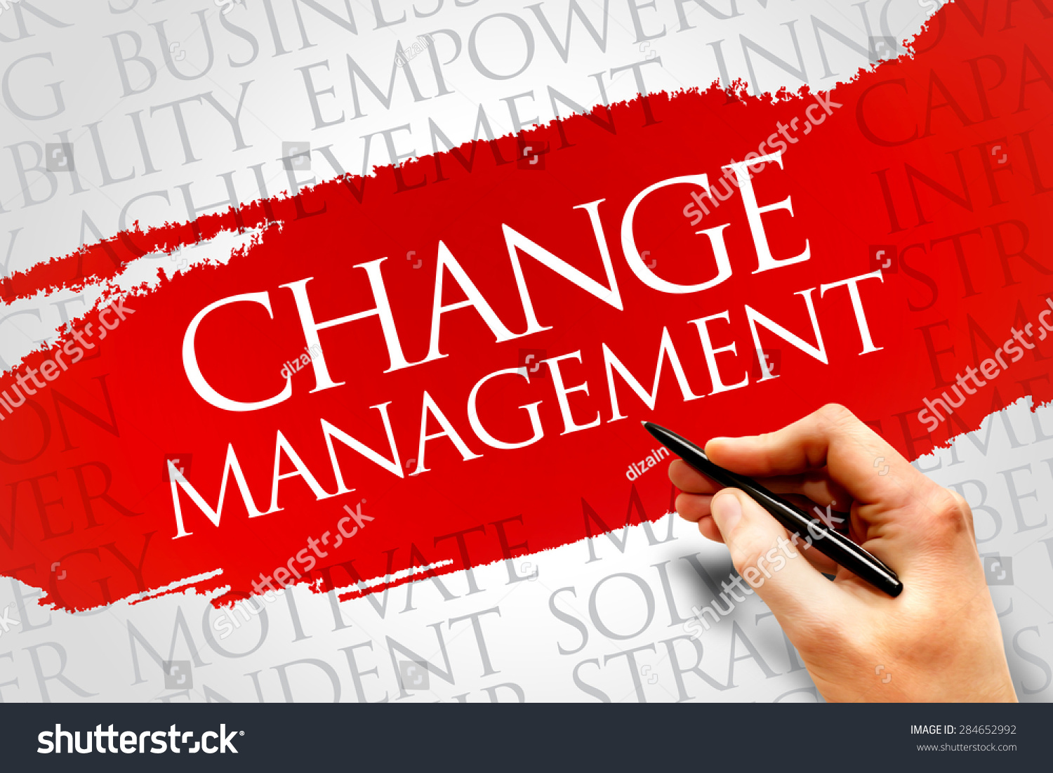 Change Management Word Cloud Business Concept Stock Photo 284652992 ...