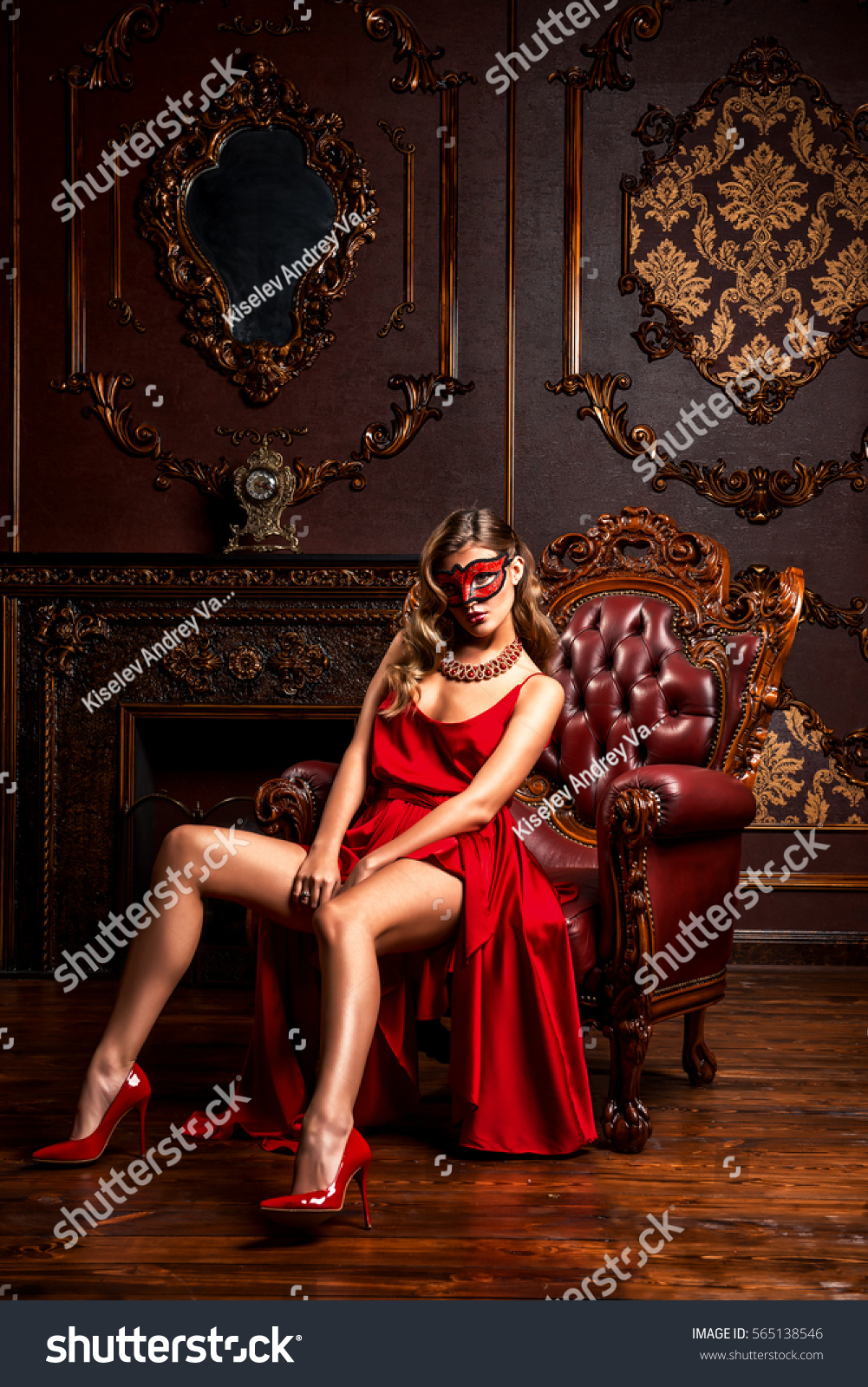 red dress masquerade