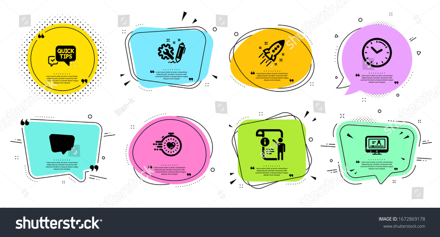 Chat Message Manual Doc Time Line Stock Illustration