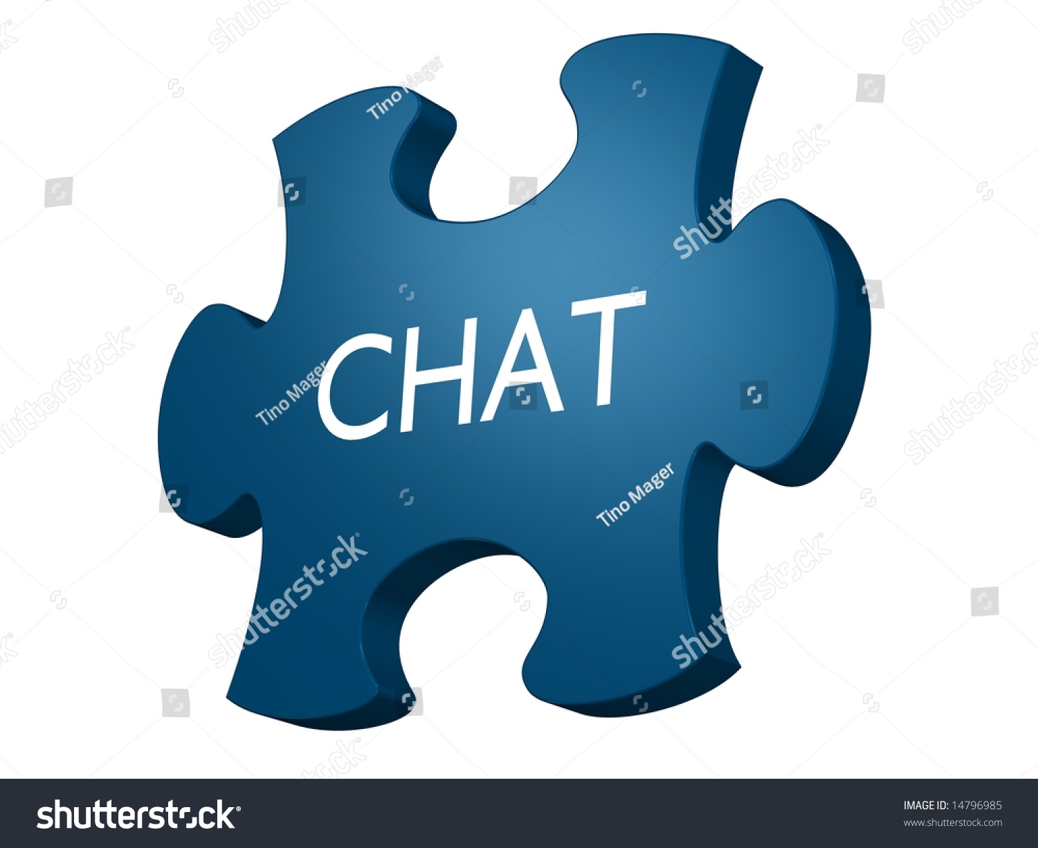 Chat Puzzle Stock Illustration