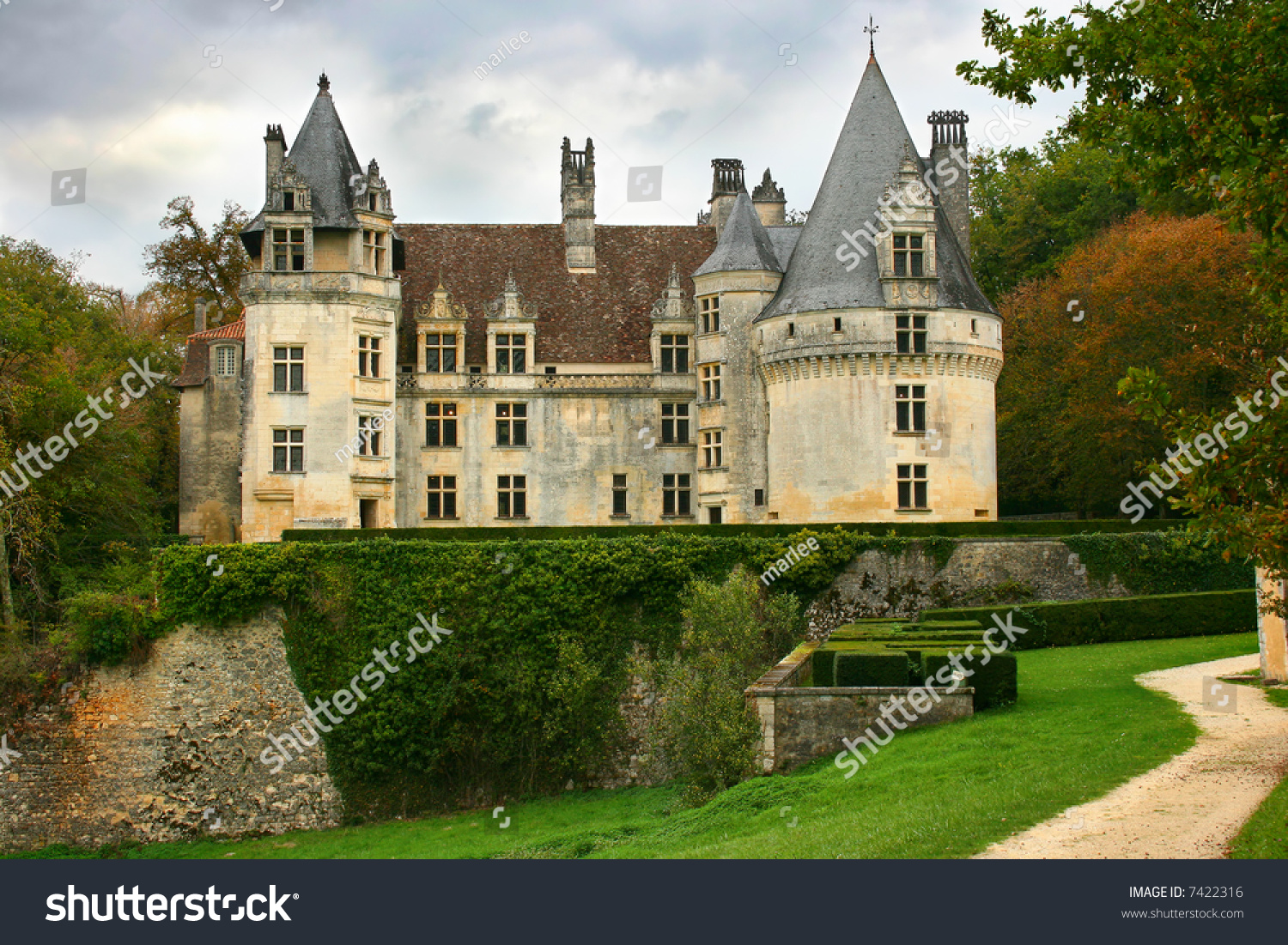 Chateau De Puyguilhem Dordogne France Build Stock Photo Edit Now
