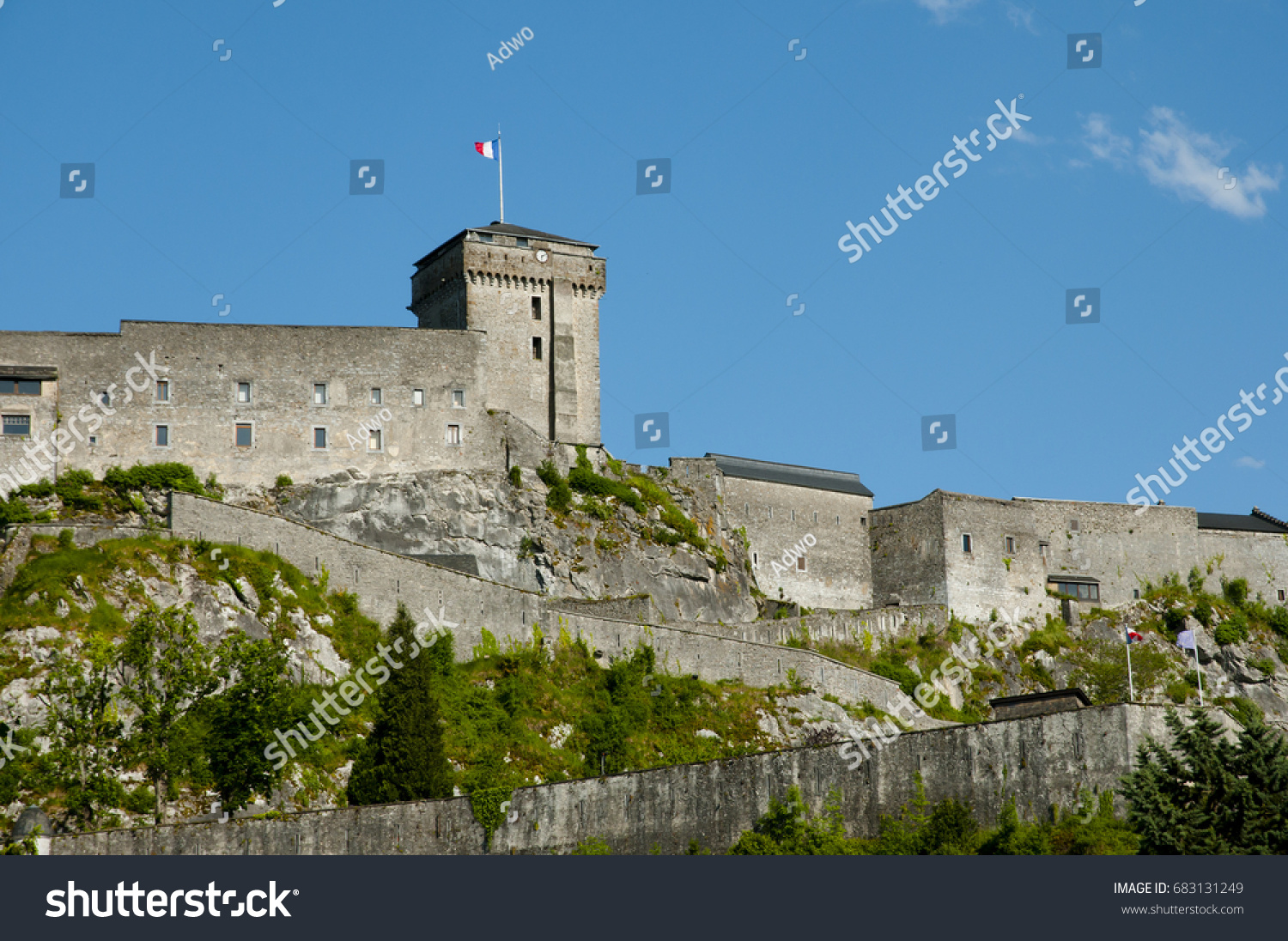 Chateau Fort Lourdes France Stock Photo 683131249 | Shutterstock