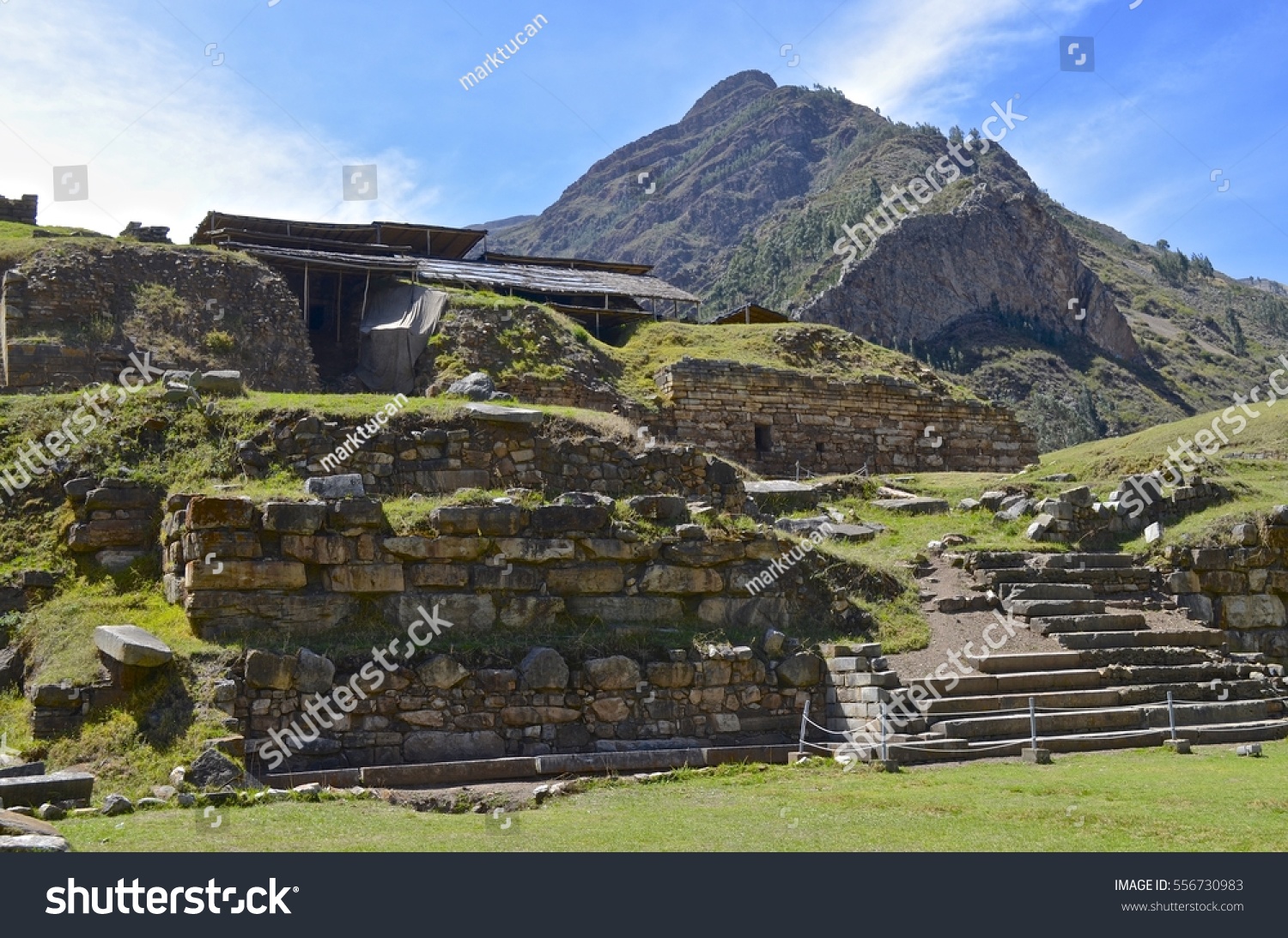 Chavin De Huantar Temple Complex Ancash Stock Photo 556730983 