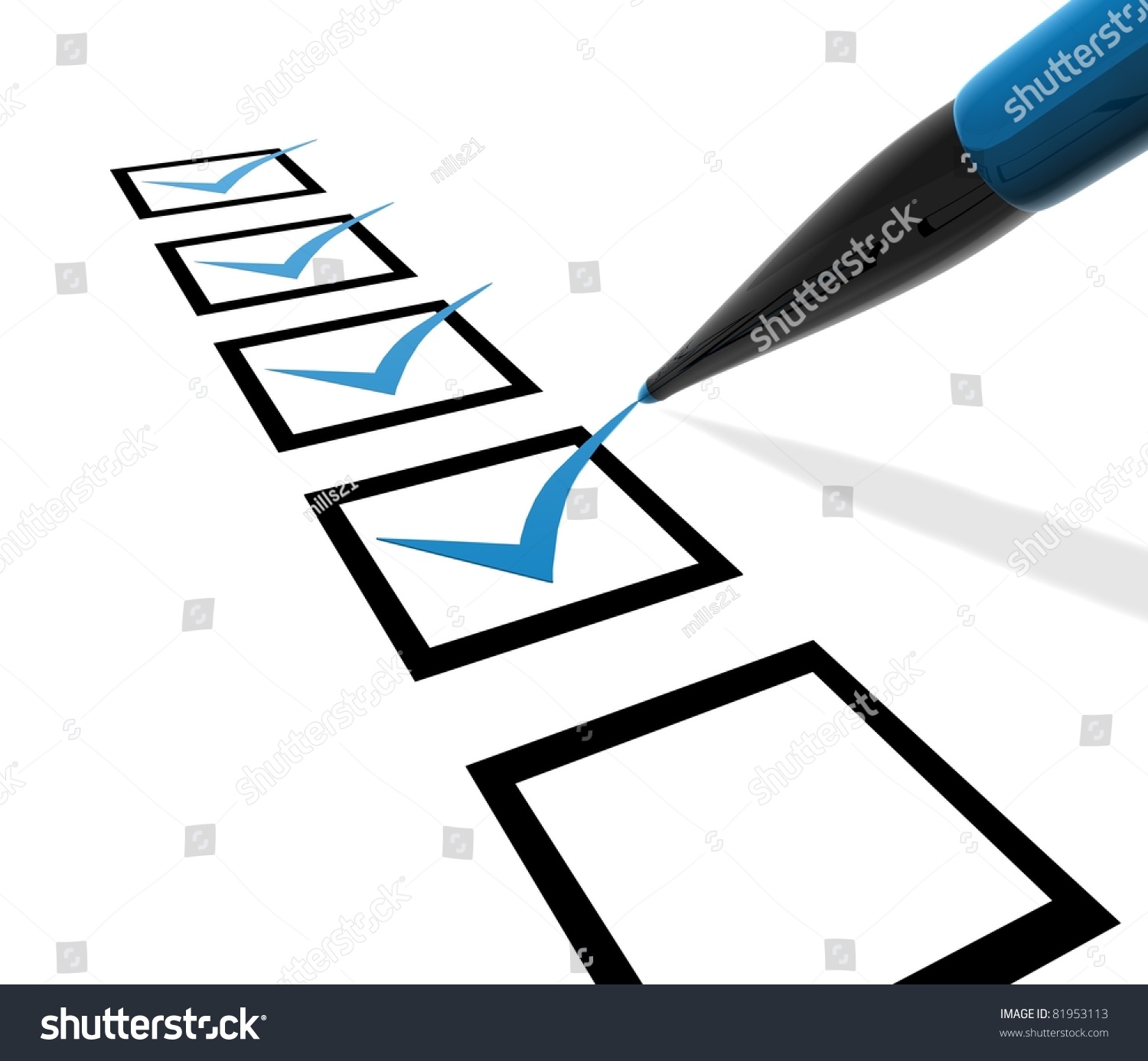 Checklist Stock Illustration 81953113