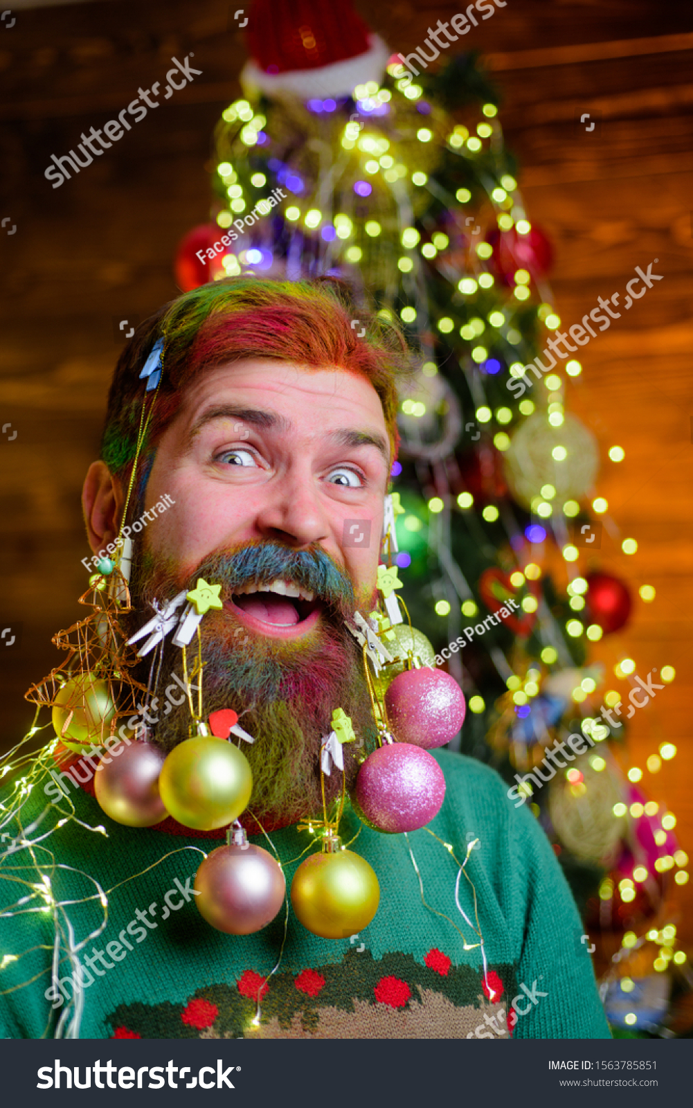 xmas beard decorations
