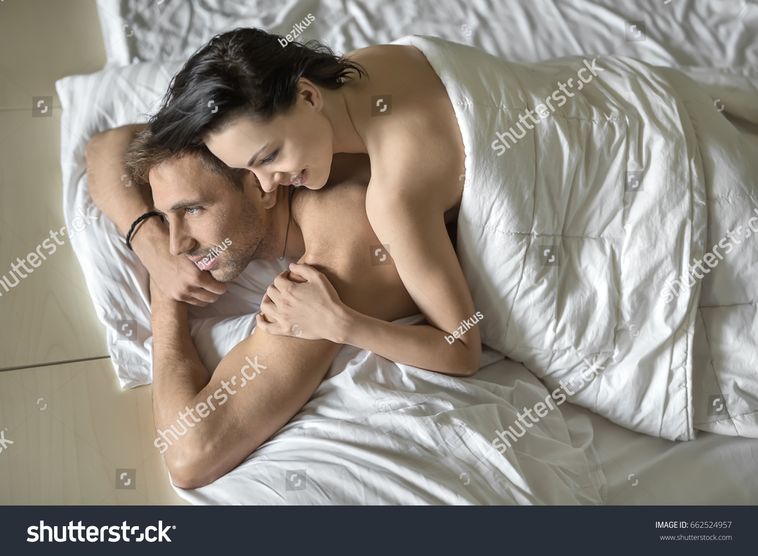 Naked Boy And Girl Laying Pic
