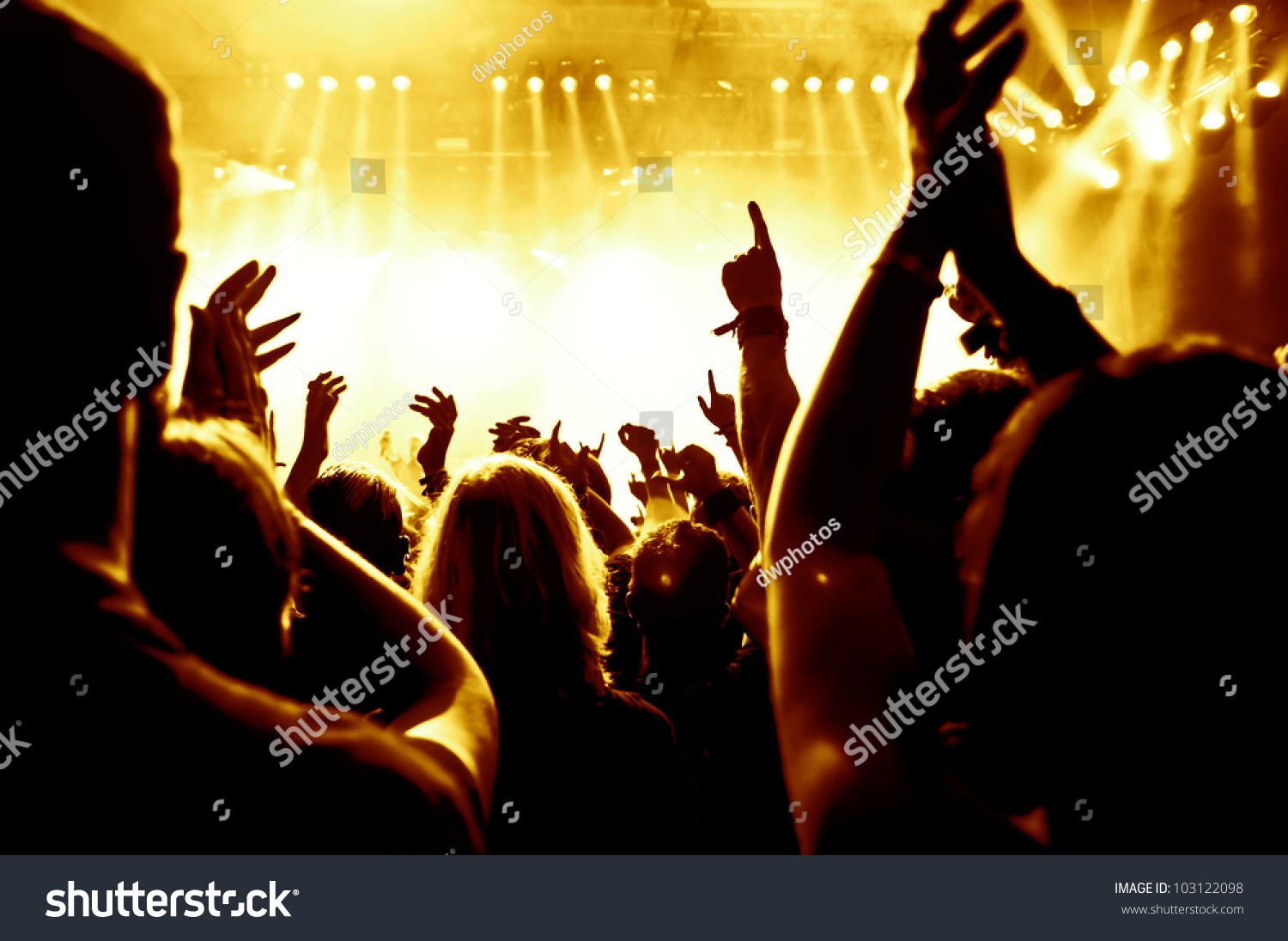 Cheering Crowd At Concert Stock Photo 103122098 : Shutterstock