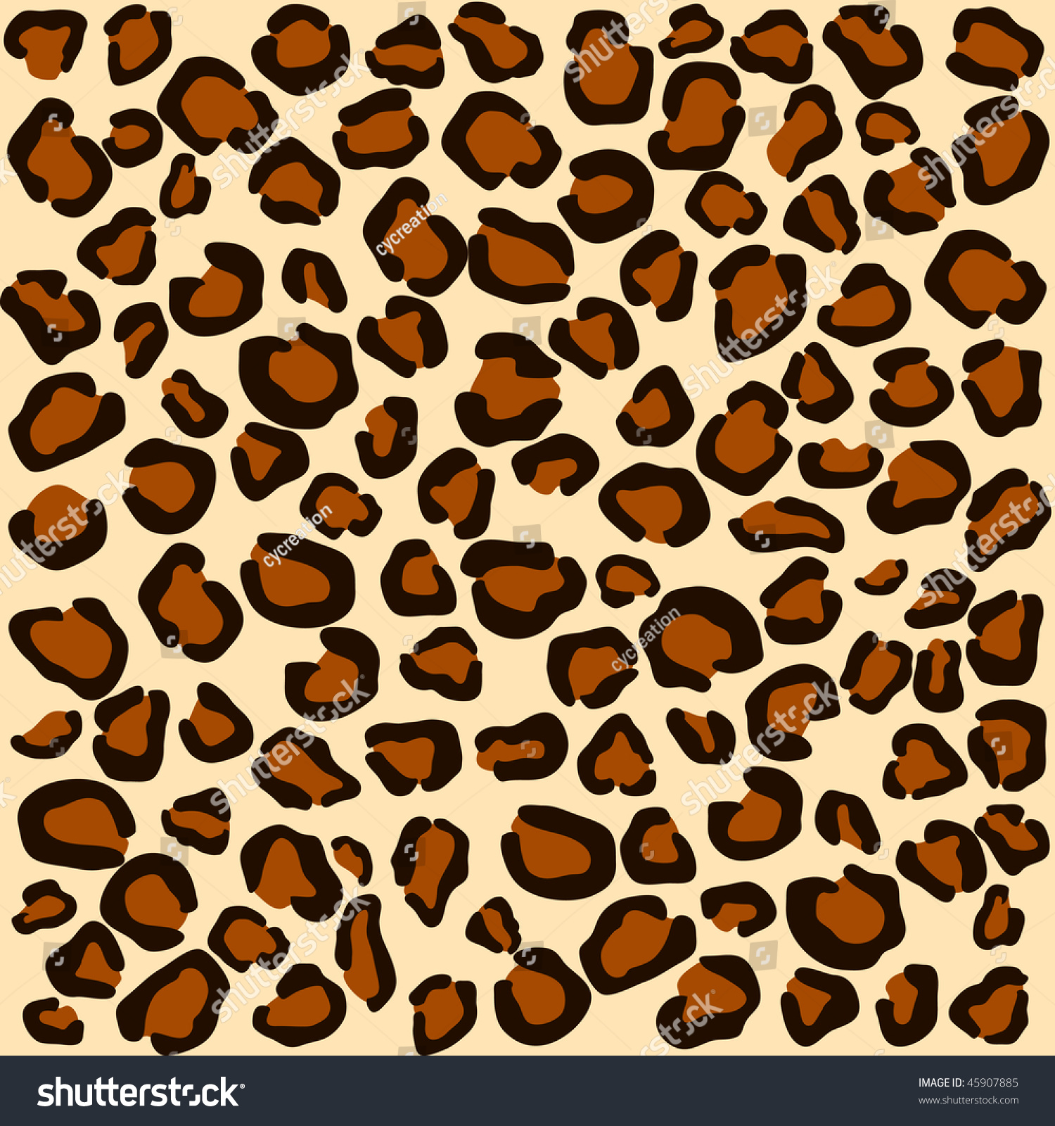 Cheetah Animal Print Pattern Stock Photo 45907885 : Shutterstock