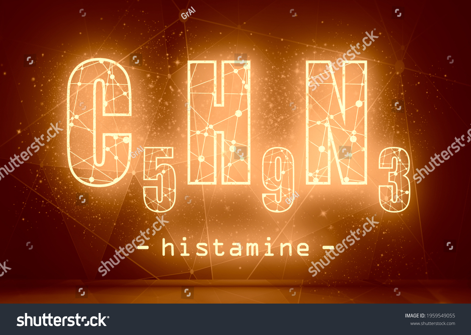 chemical-formula-histamine-concept-medicine-pharmacy-stock-illustration