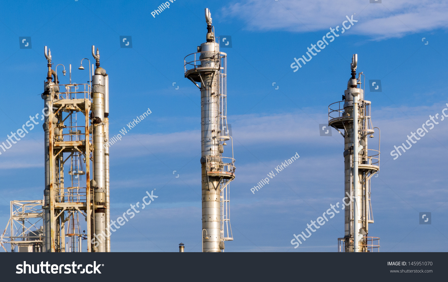 Chemical Production Towers Stock Photo 145951070 : Shutterstock