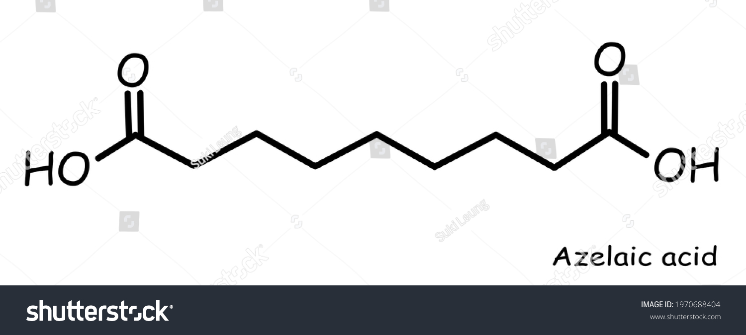 Chemical Structure Icon Template Azelaic Acid Stock Illustration ...