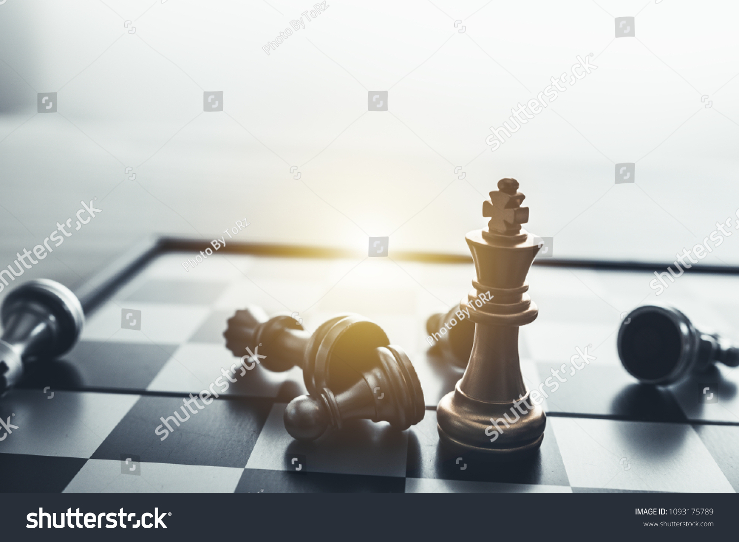 Chess Board Game Concept Business Ideas Stock Photo (Edit Now) 1093175789