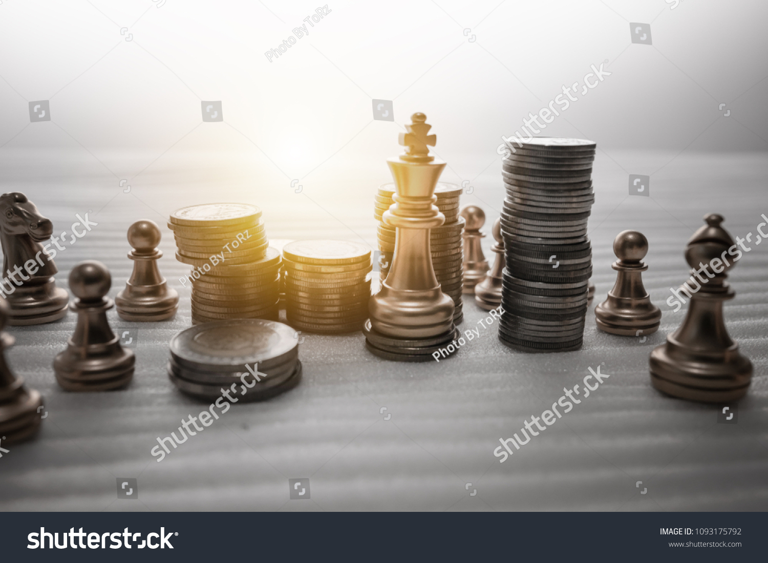 Chess Board Game Concept Business Ideas Stock Photo (Edit Now) 1093175792