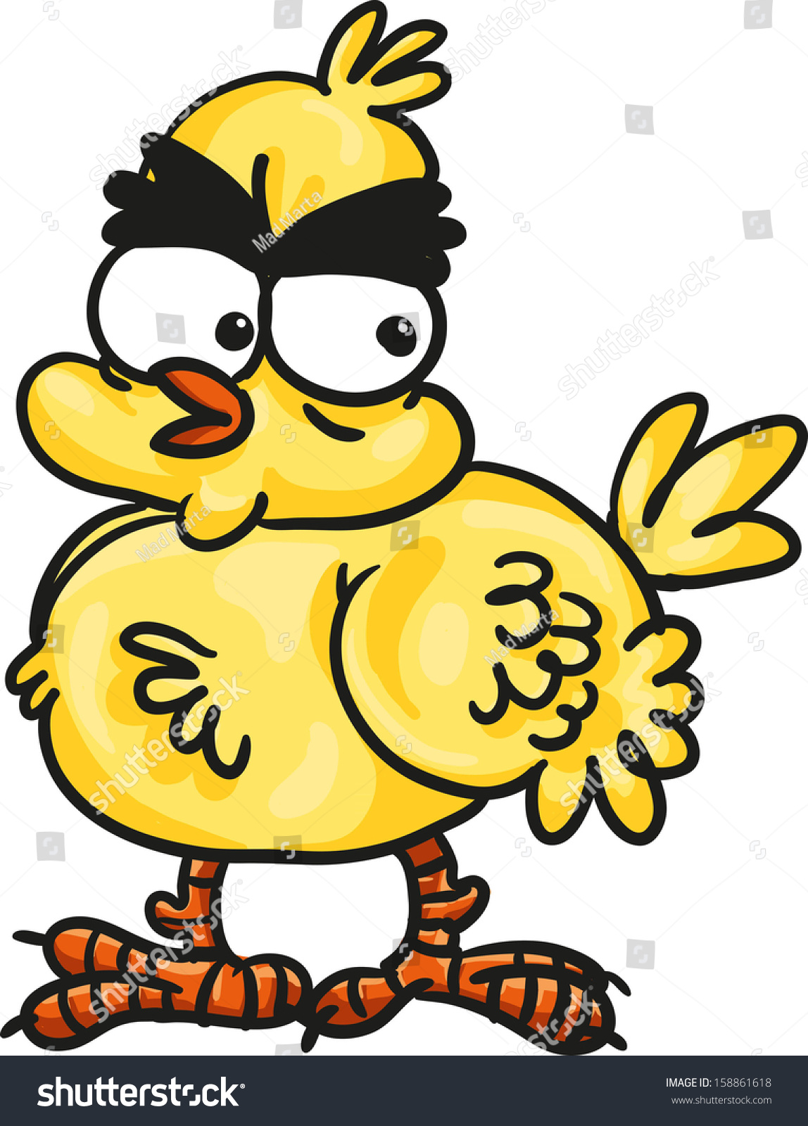 Chicken Cartoon Stock Illustration 158861618 - Shutterstock