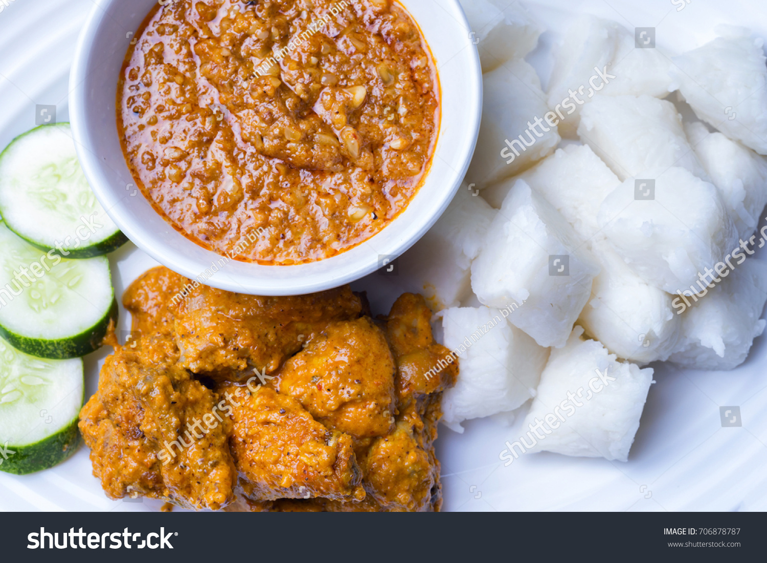 Chicken Rendang Popular Dish Malaysia Stock Photo (Edit Now) 706878787