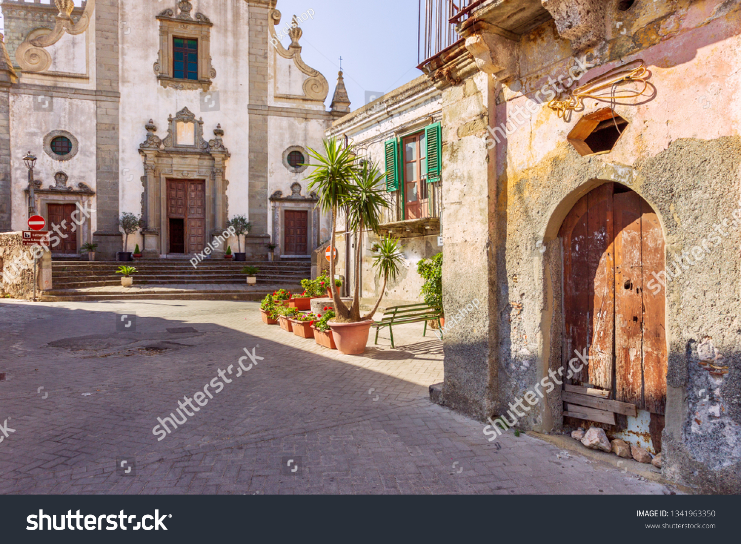 Chiesa Della Santissima Annunziata Forza Dagro Stock Photo Edit Now