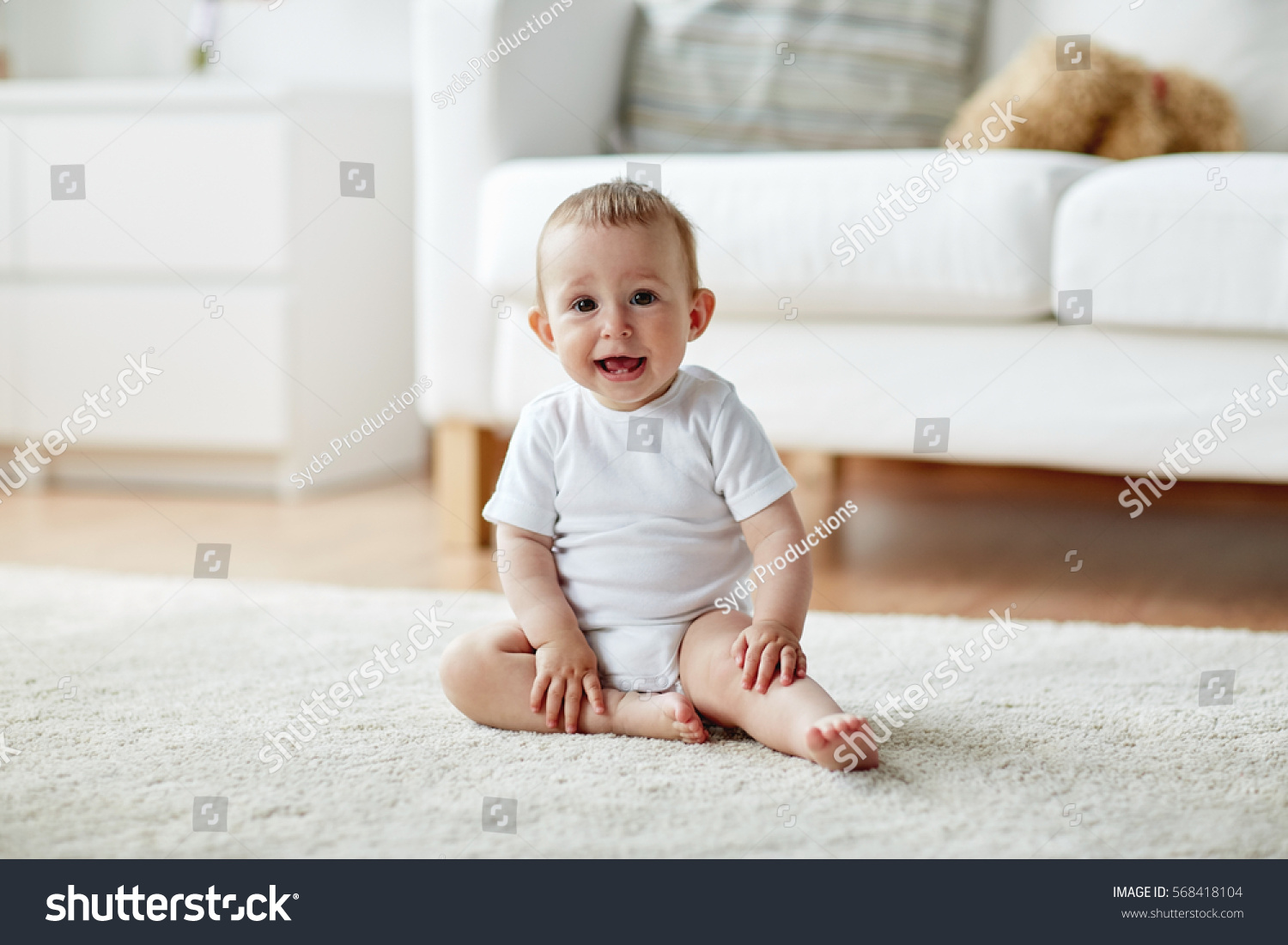 Childhood Babyhood People Concept Happy Little Stock Photo (Edit Now ...