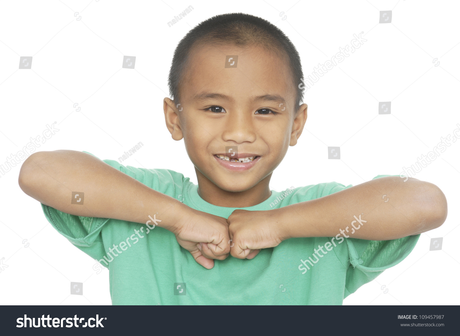 Children Excited Kid Expression Winner Gesture Stock Photo 109457987 ...