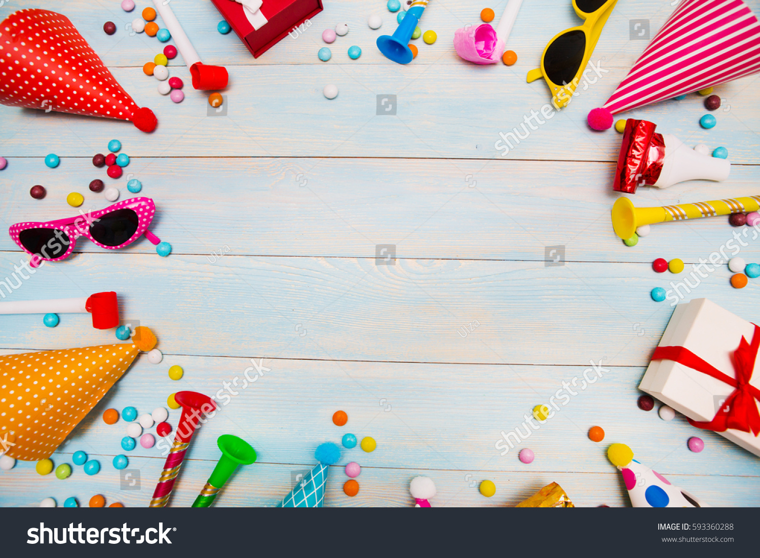 Children Party Background Birthday Background Colorful Stock Photo