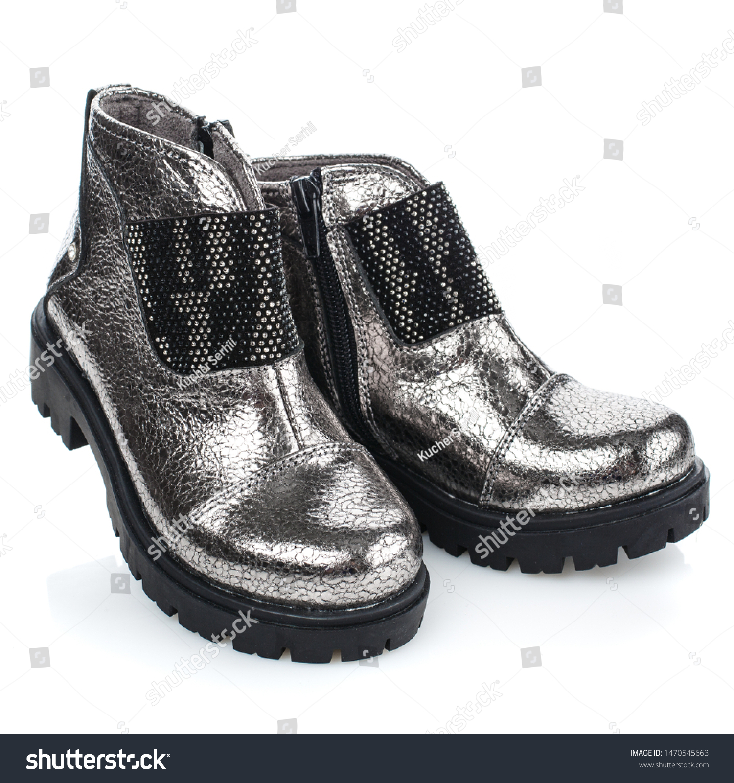 girls silver boots