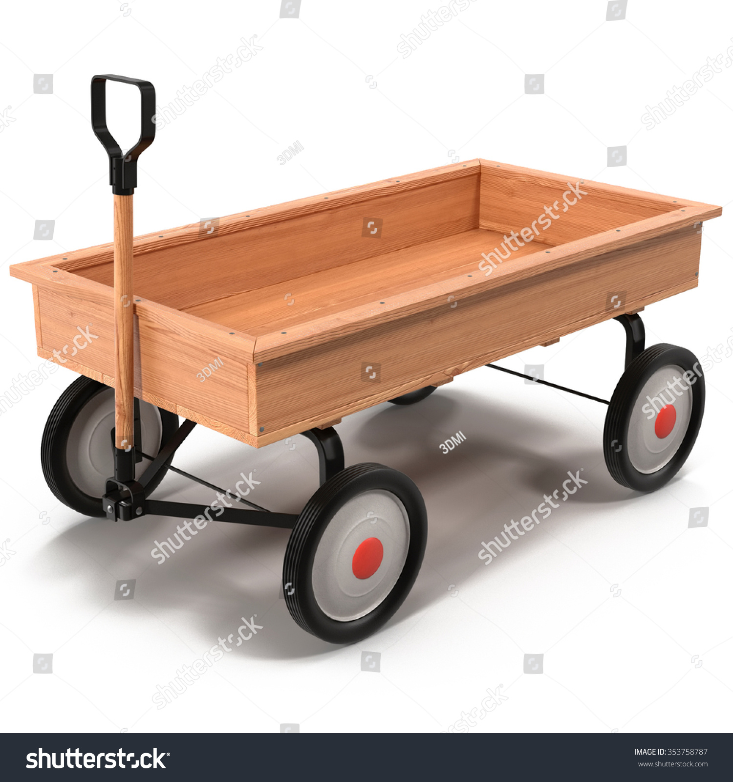 childs wooden wagon