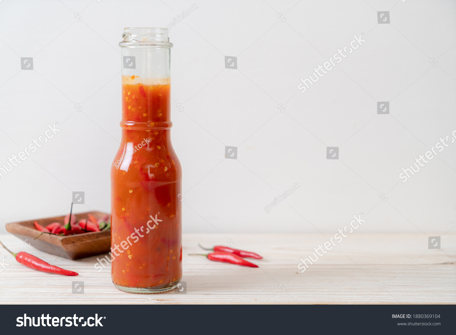 Chilli Chilli Sauce Bottle Jar On Stock Photo 1880369104 Shutterstock