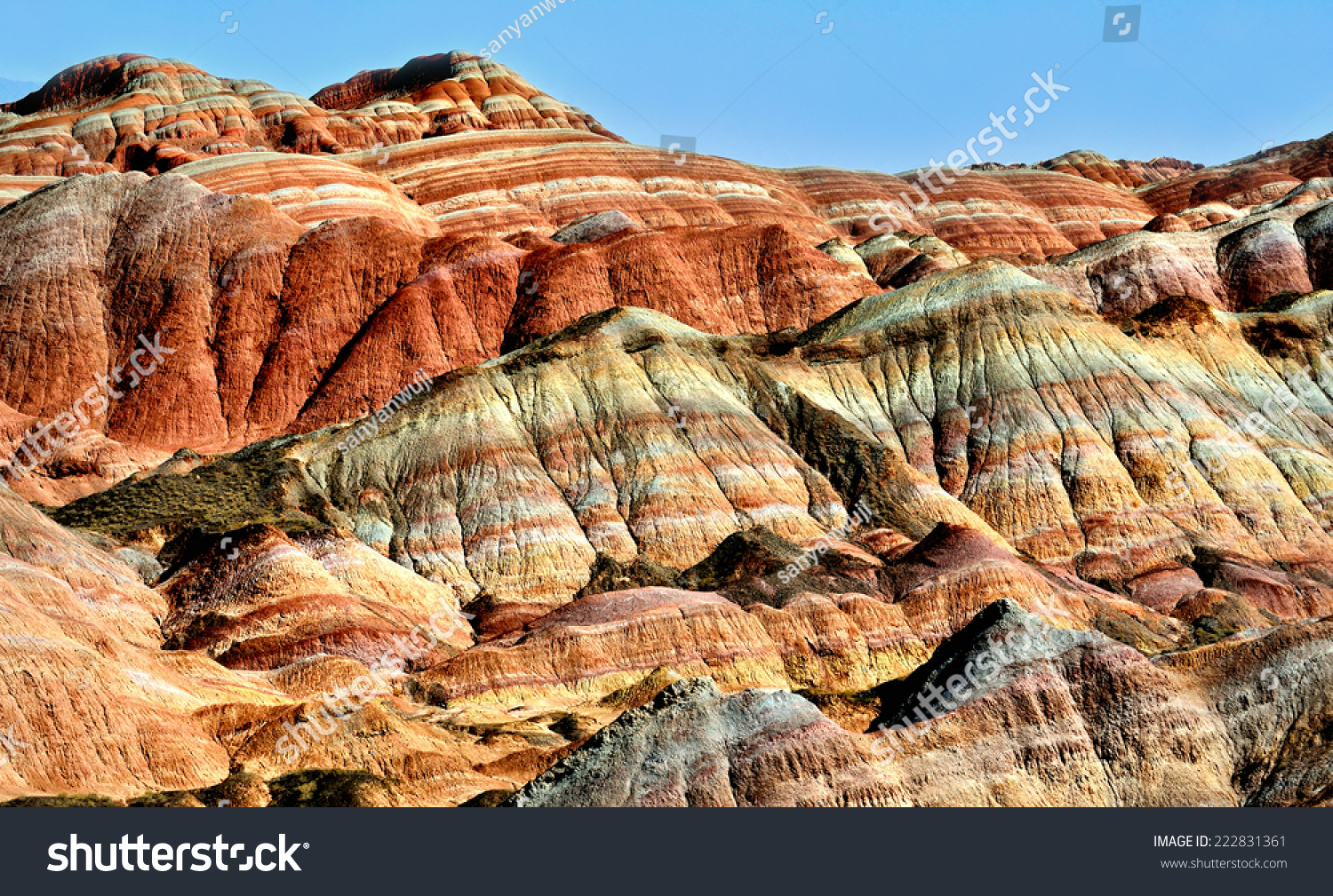 China'S Zhang Ye Danxia Landform Stock Photo 222831361 : Shutterstock