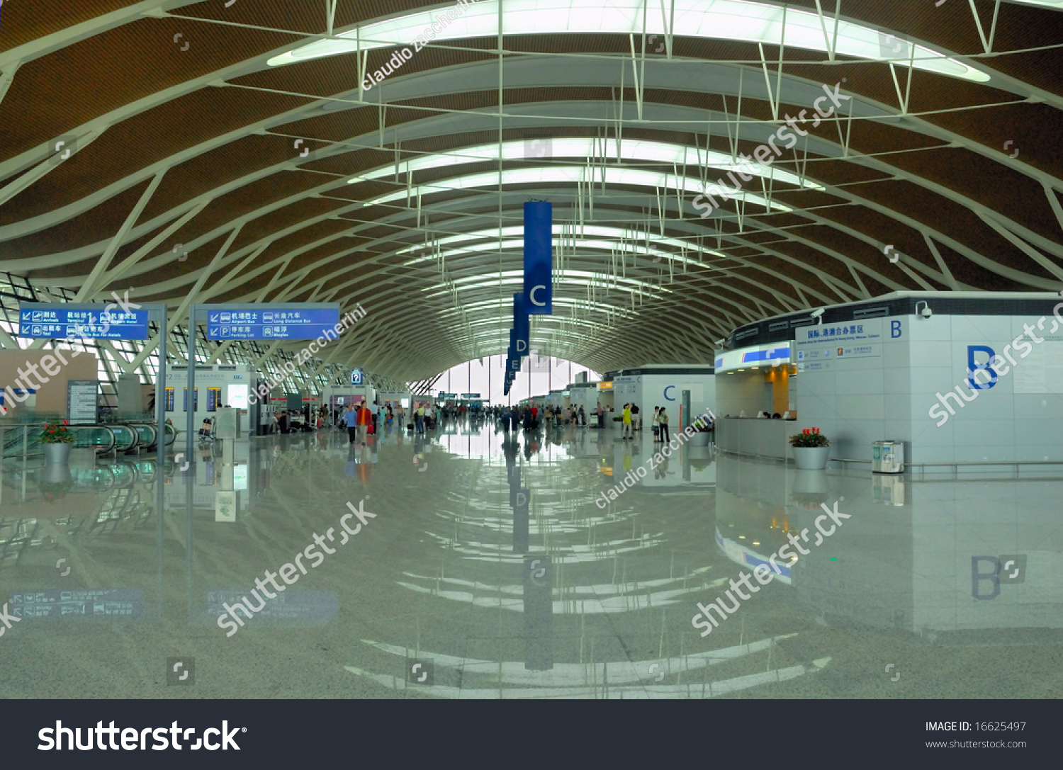 China, Shanghai Pudong International Airport,New Terminal 2 Stock Photo ...