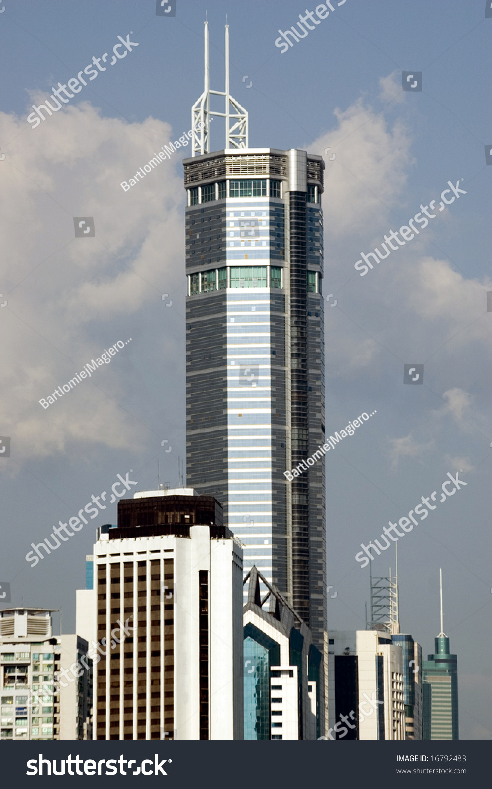 China Shenzhen City Modern Skyscraper In City Center Futian China Shenzhen City Modern Skyscraper In City Center Futian