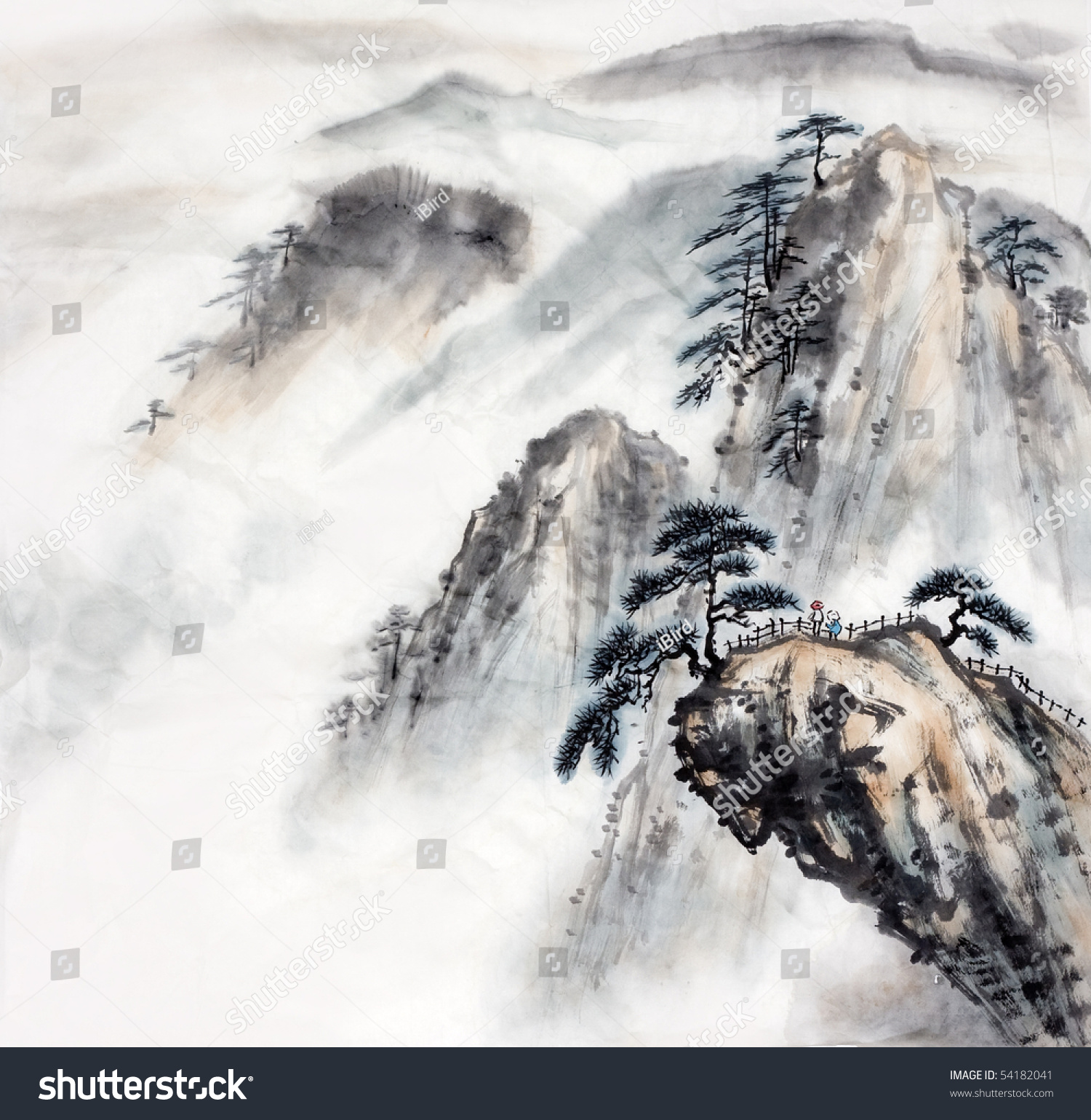 Chinese Landscape Painting Stock Photo 54182041 : Shutterstock