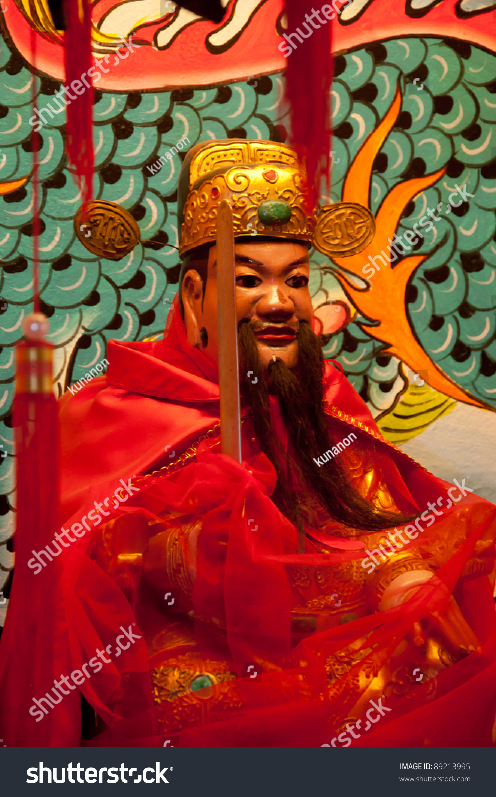 Chinese Monk Statue Stock Photo 89213995 : Shutterstock