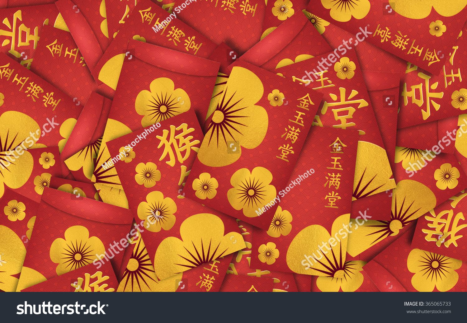 Chinese New Year Money Packets Translation Stock Illustration 365065733 ...