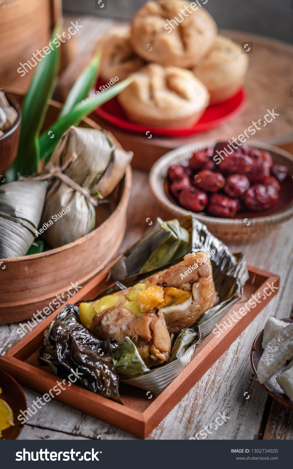 Chinese New Year Party Table Food Food And Drink Stock Image