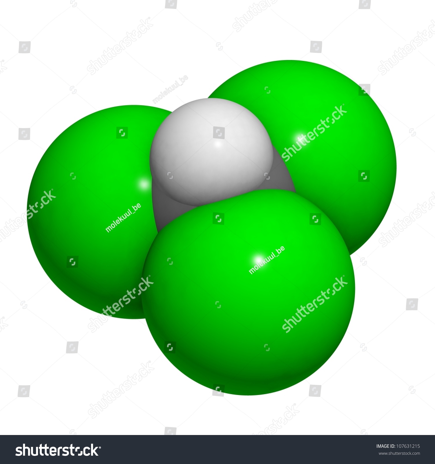 Chloroform Solvent Molecule Chemical Structure Atoms Stock Illustration ...