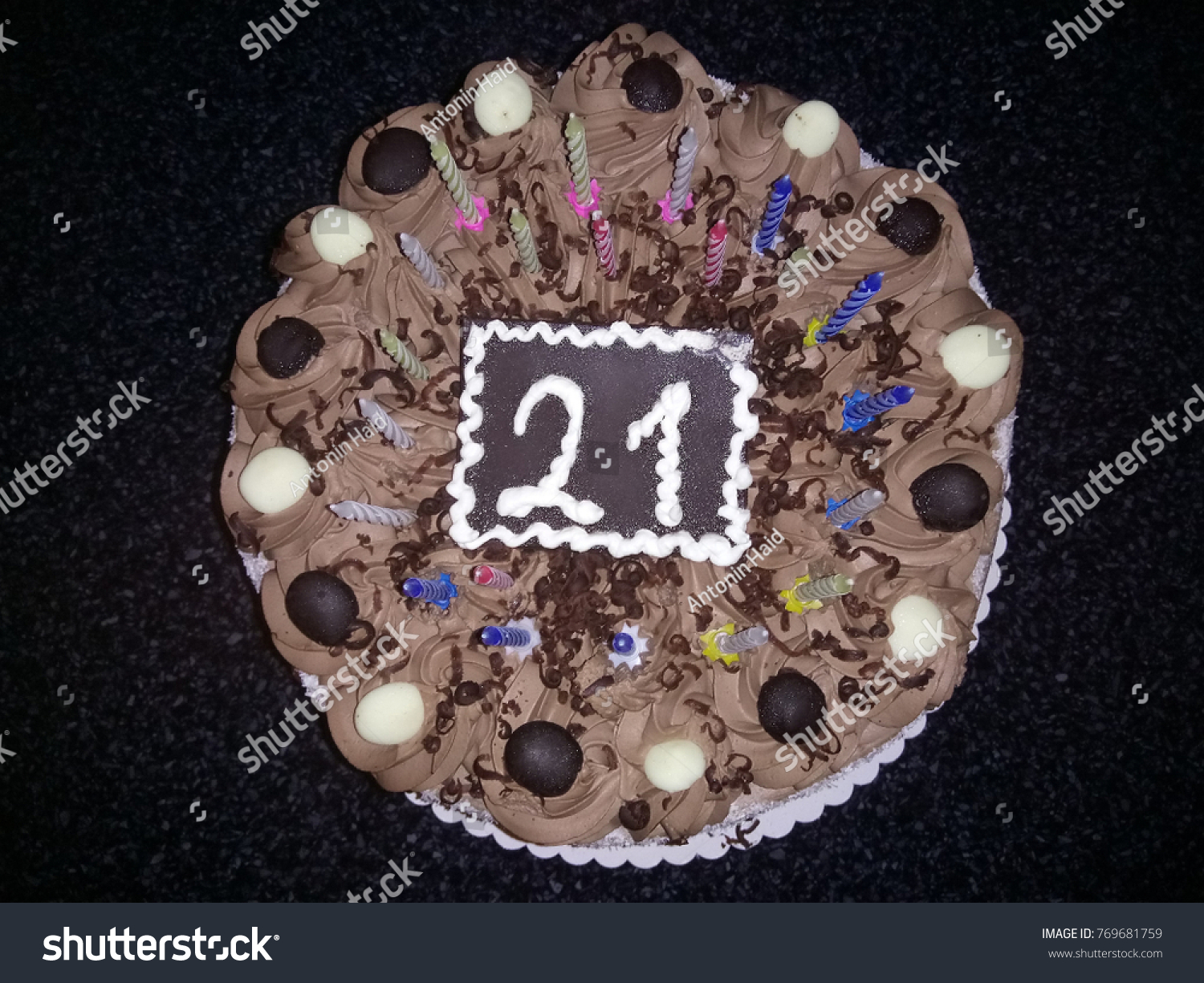 Chocolate Birthday Cake Stock Photo Edit Now Chocolate Birthday Cake Stock Photo Edit Now