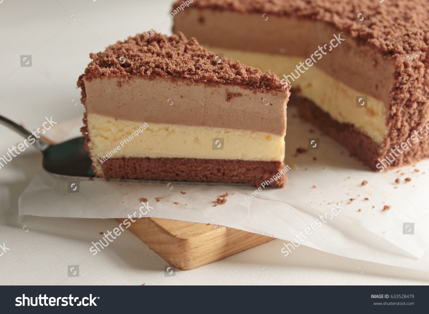 Chocolate Double Fromage Cheese Cake Stock Photo Edit Now 633528479