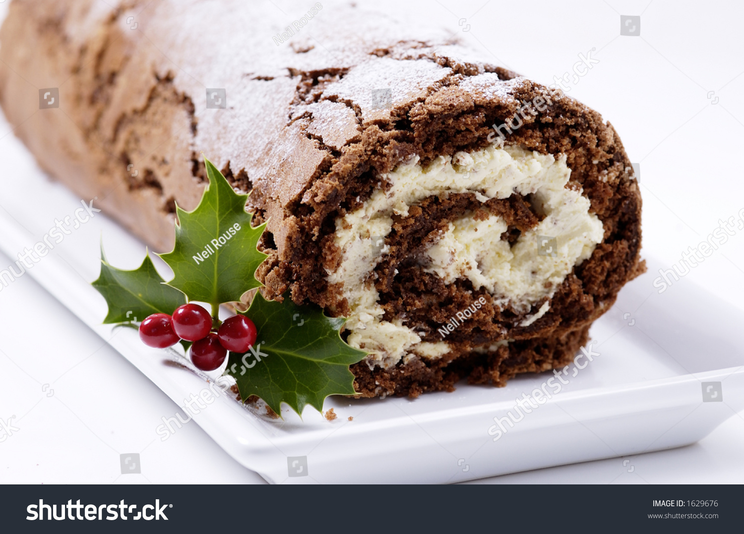 Chocolate Log Stock Photo 1629676 : Shutterstock