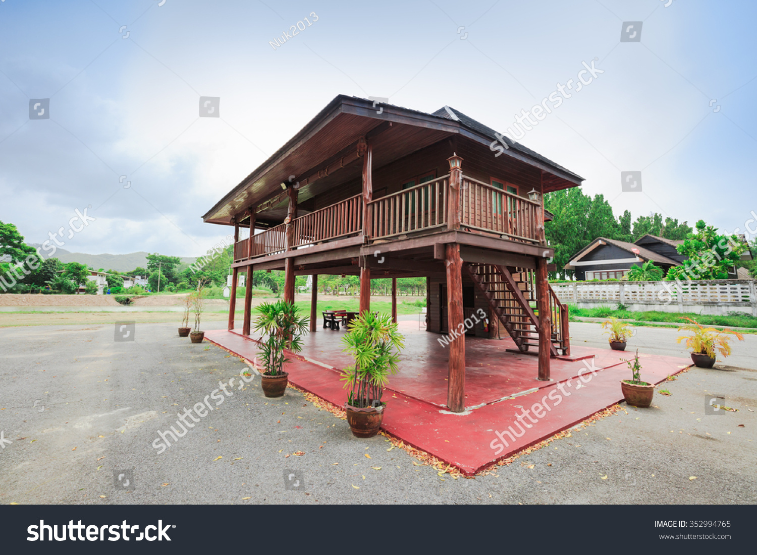 Thai Teak House Design / Traditional Thai House Design / Spirit house