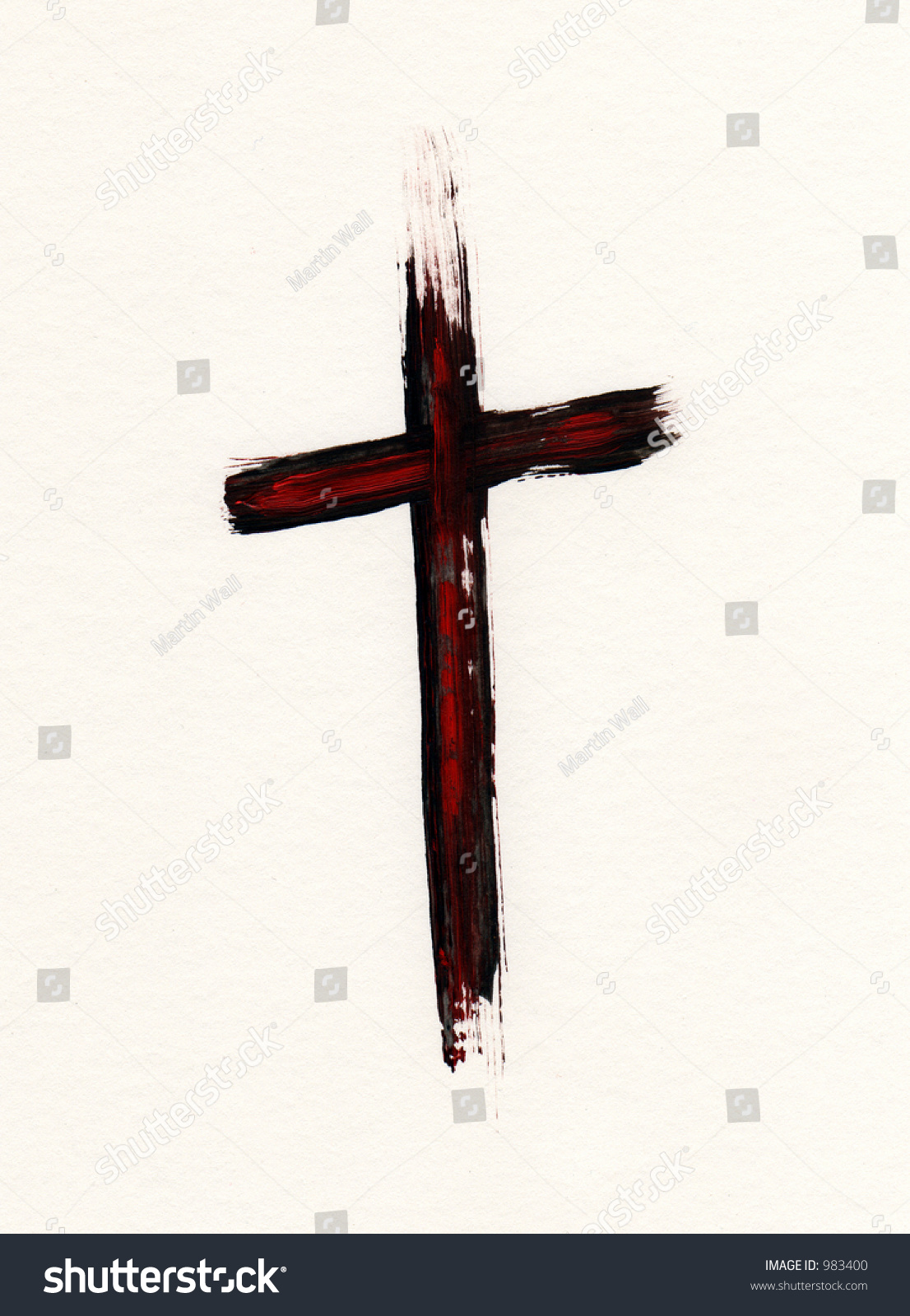 Christian, Cross, Crucifix, Painted, Grungy, Stock Photo 983400 ...