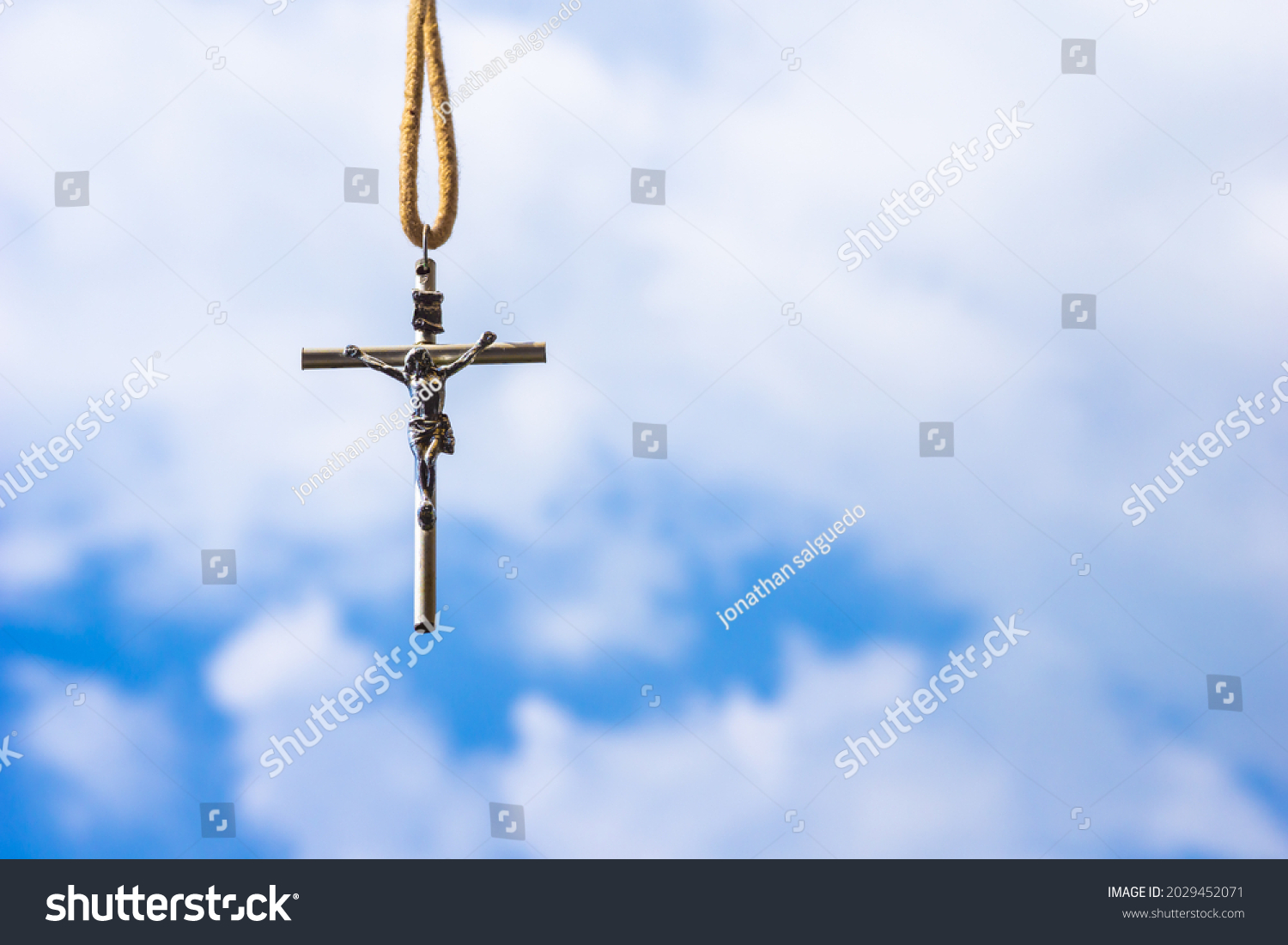 Christian Symbol Crucifix Jesus Christ Sky Stock Photo 2029452071 ...