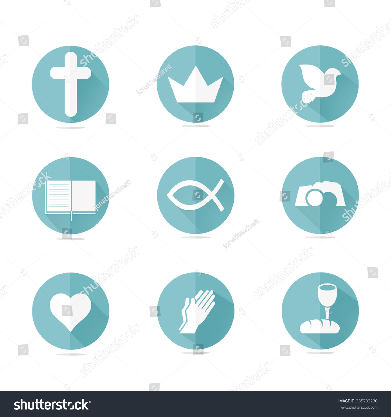 Christian Symbols Stock Photo 385793230 : Shutterstock