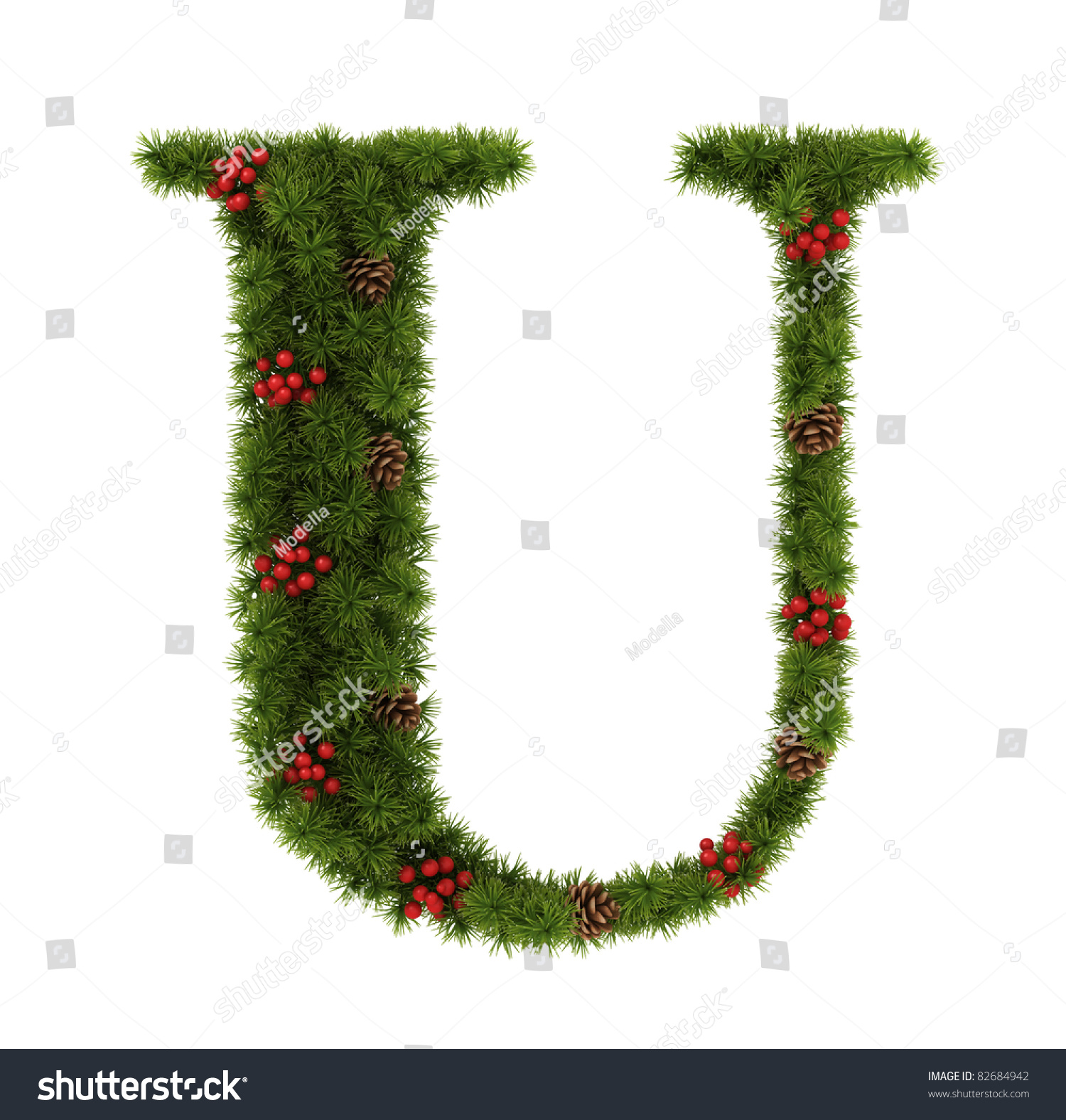 christmas-alphabet-letter-u-stock-illustration-82684942