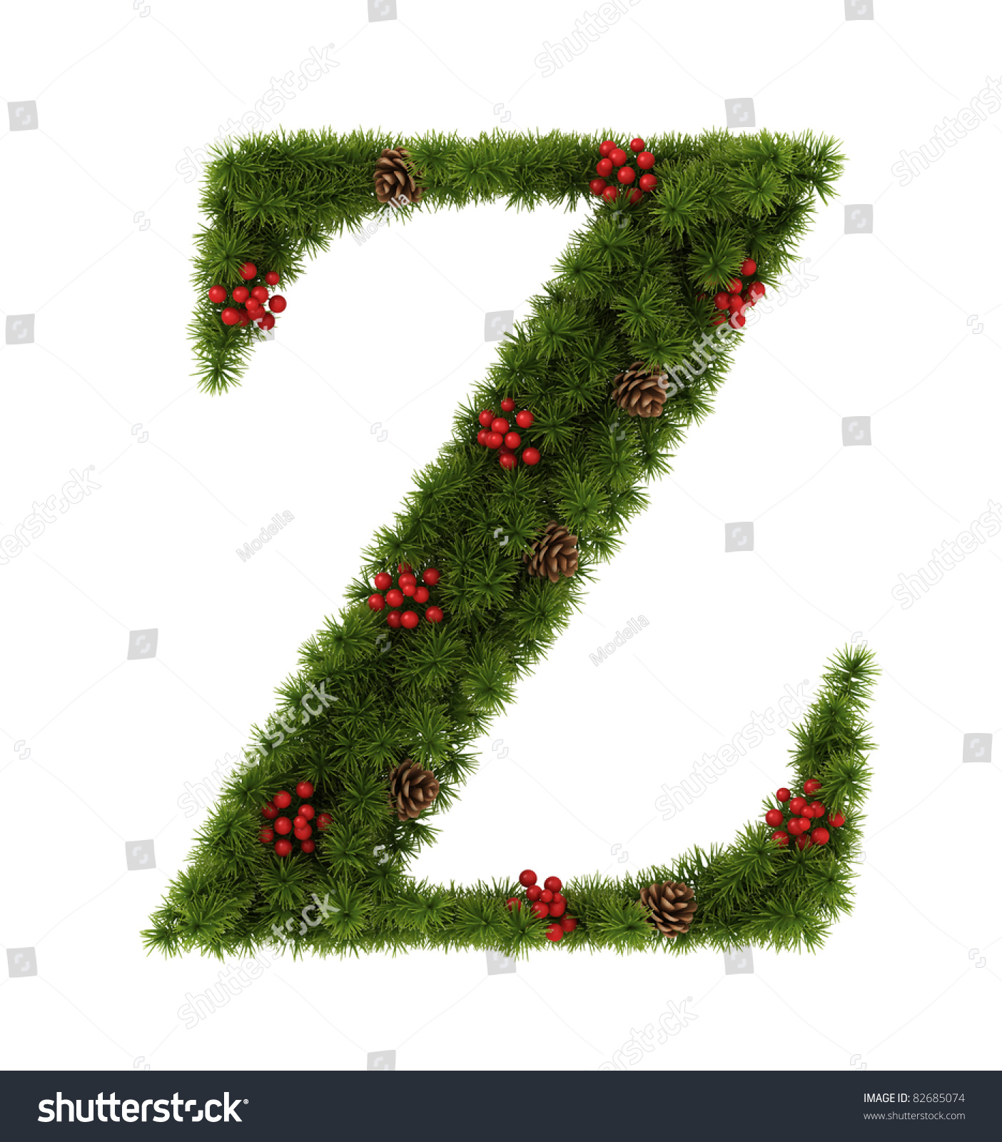 Christmas Alphabet. Letter Z. Stock Photo 82685074 : Shutterstock