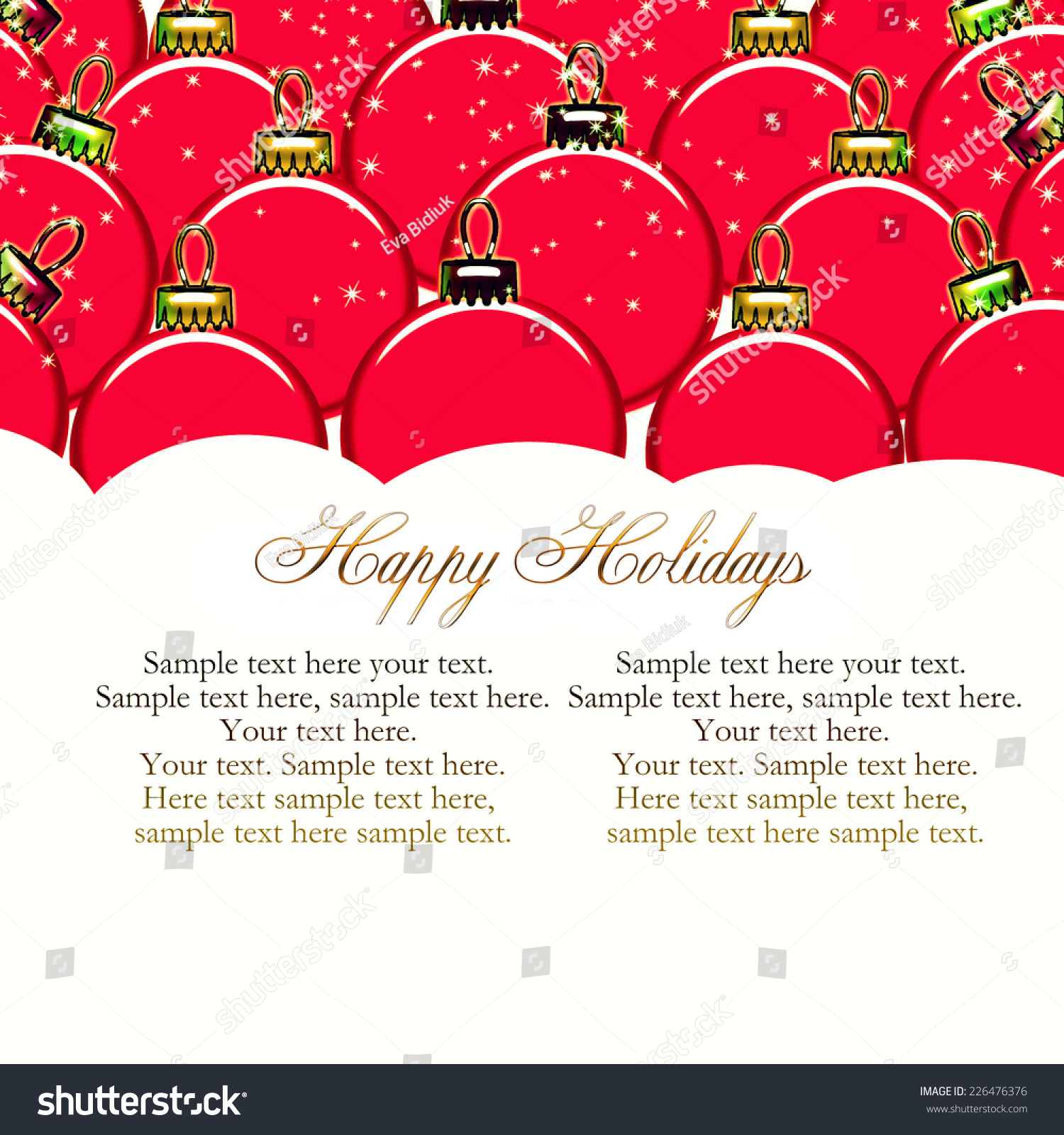 Christmas Card Stock Photo 226476376 : Shutterstock