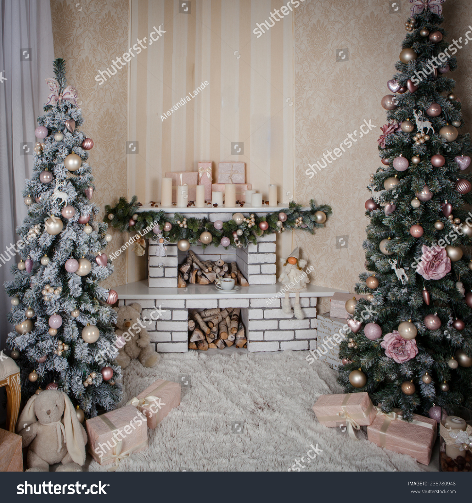 Christmas Decorated Room Stock Photo 238780948 : Shutterstock