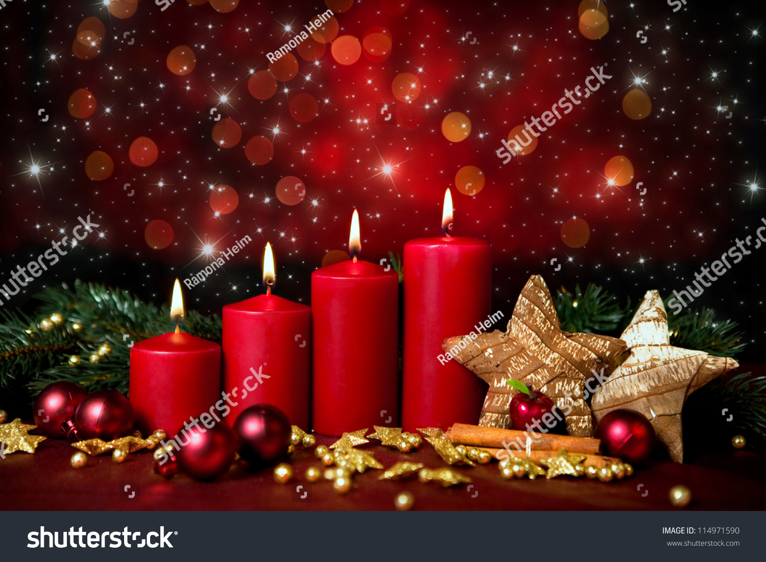 christmas decoration with christmas bauble and candle for christmas decoration with christmas bauble and candle for