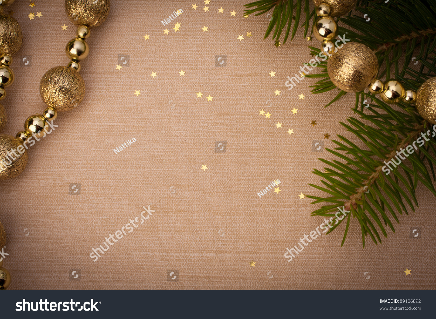 Christmas Festive Background With Copy Space Stock Photo 89106892 : Shutterstock