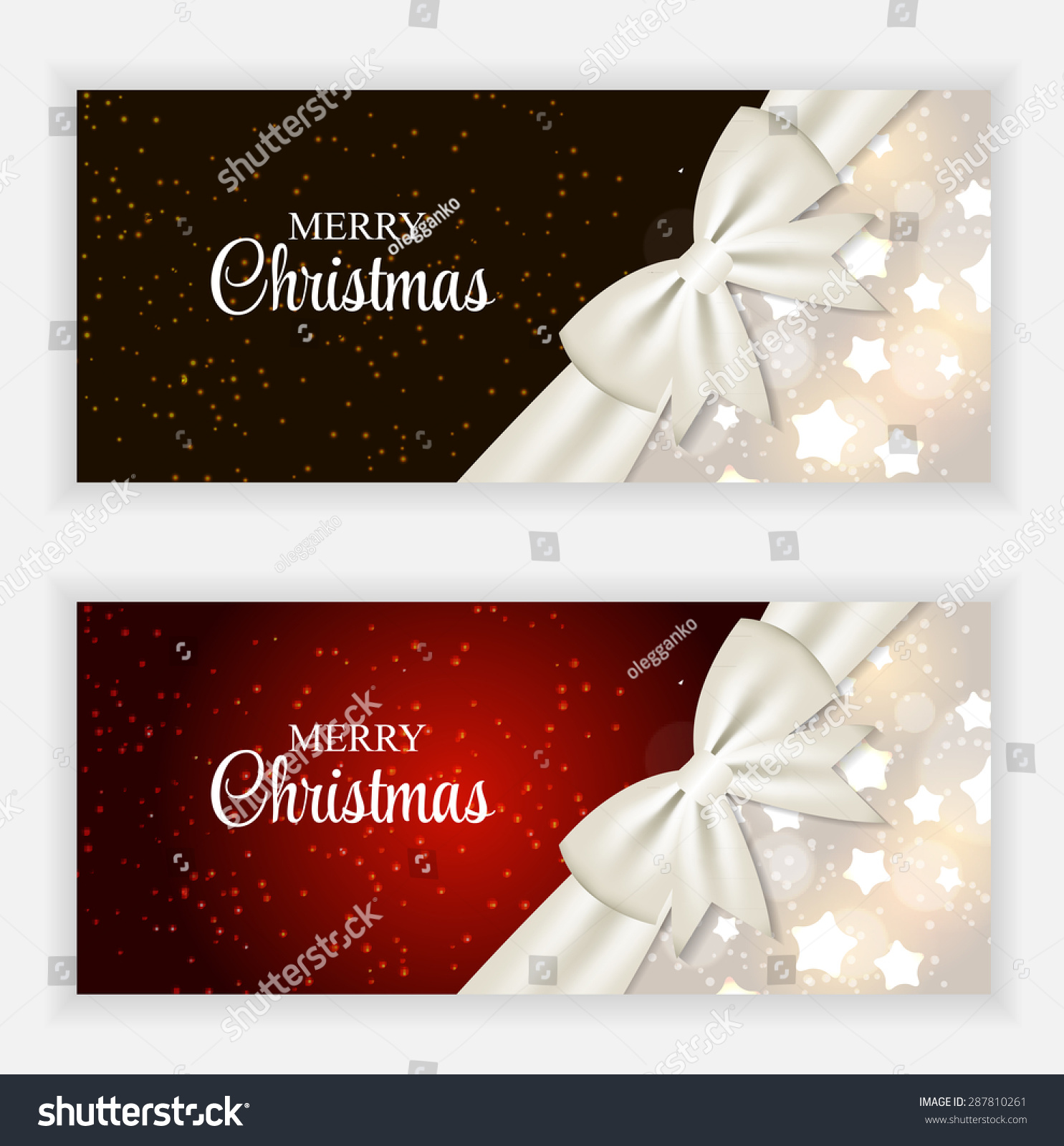 Christmas Gift Card Set Illustration - 287810261 : Shutterstock