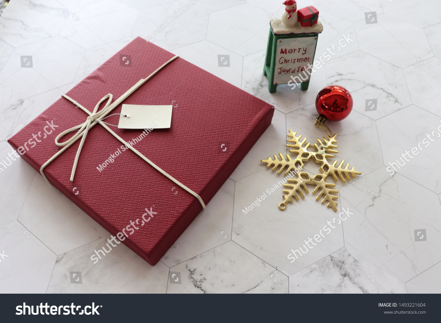 Download Christmas Gift Giving Concept Red Gift Stock Photo Edit Now 1493221604 PSD Mockup Templates